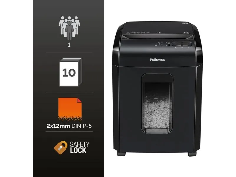 Fellowes Aktenvernichter Powershred10M P-5, 10 Seiten Fellowes Aktenvernichter Powershred10M P-5, 10 Seiten