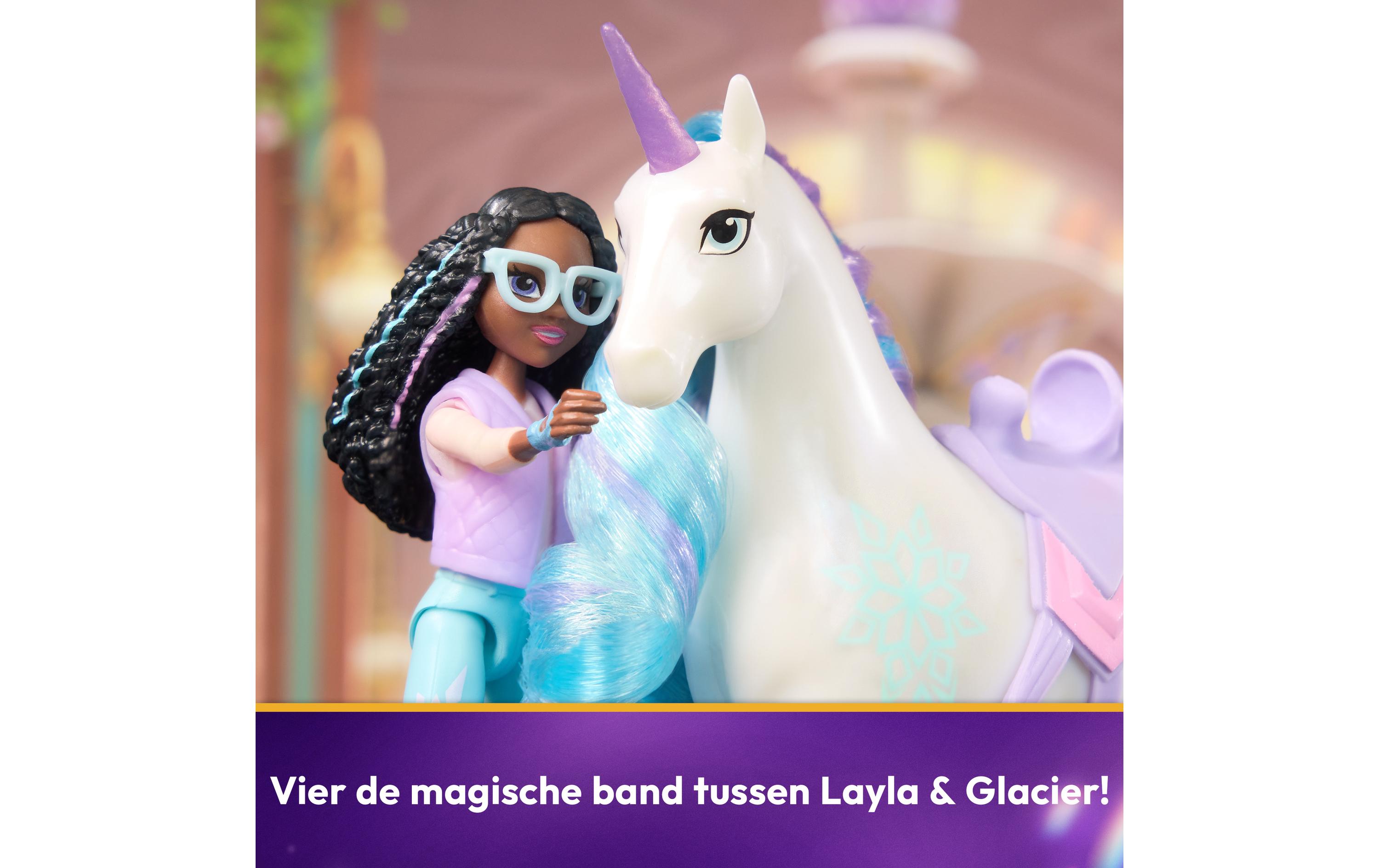 Spinmaster Unicorn Academy Layla Doll & Glacier Unicorn