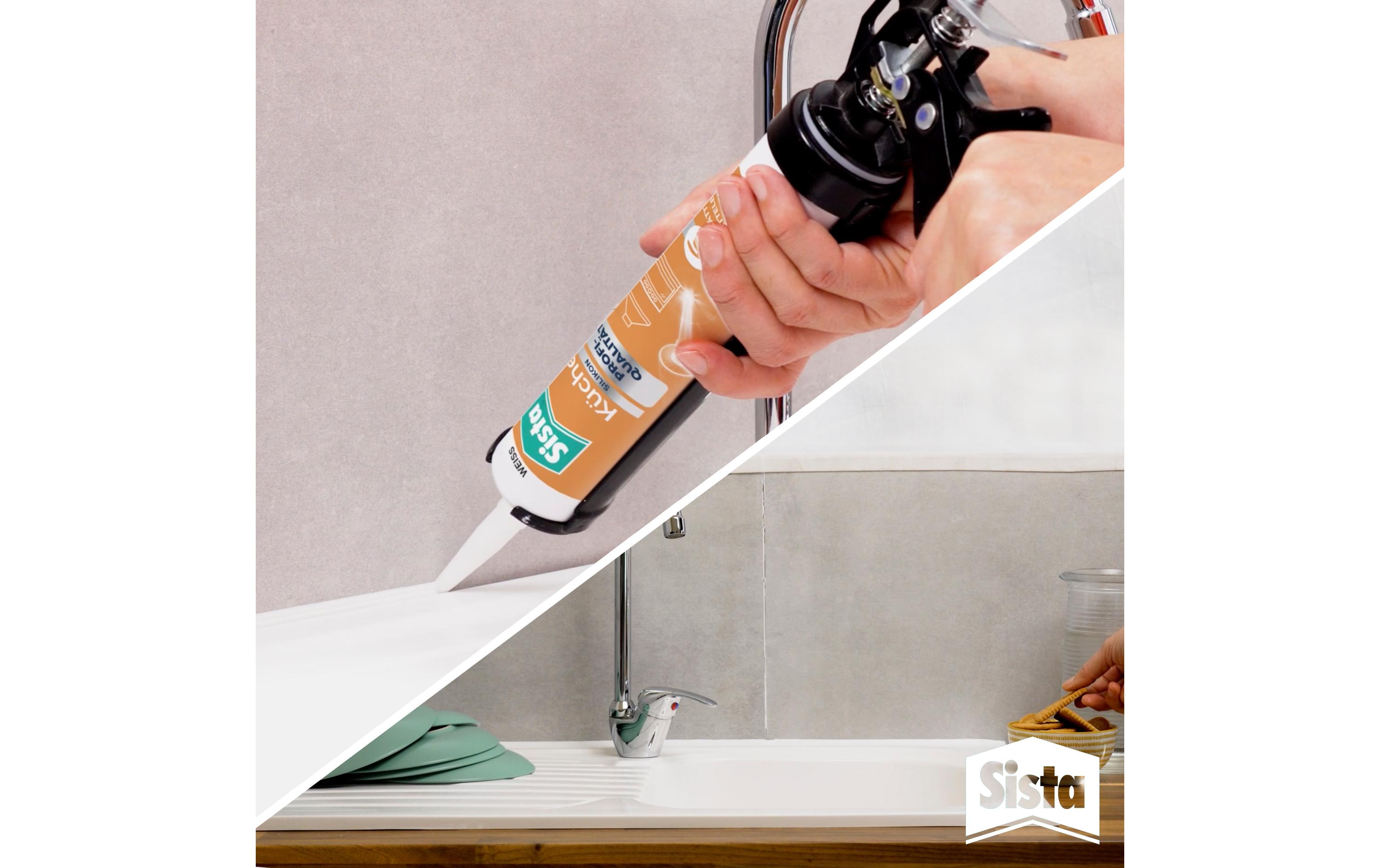 Sista Dichtmasse Küche Silikon Weiss, 280 ml