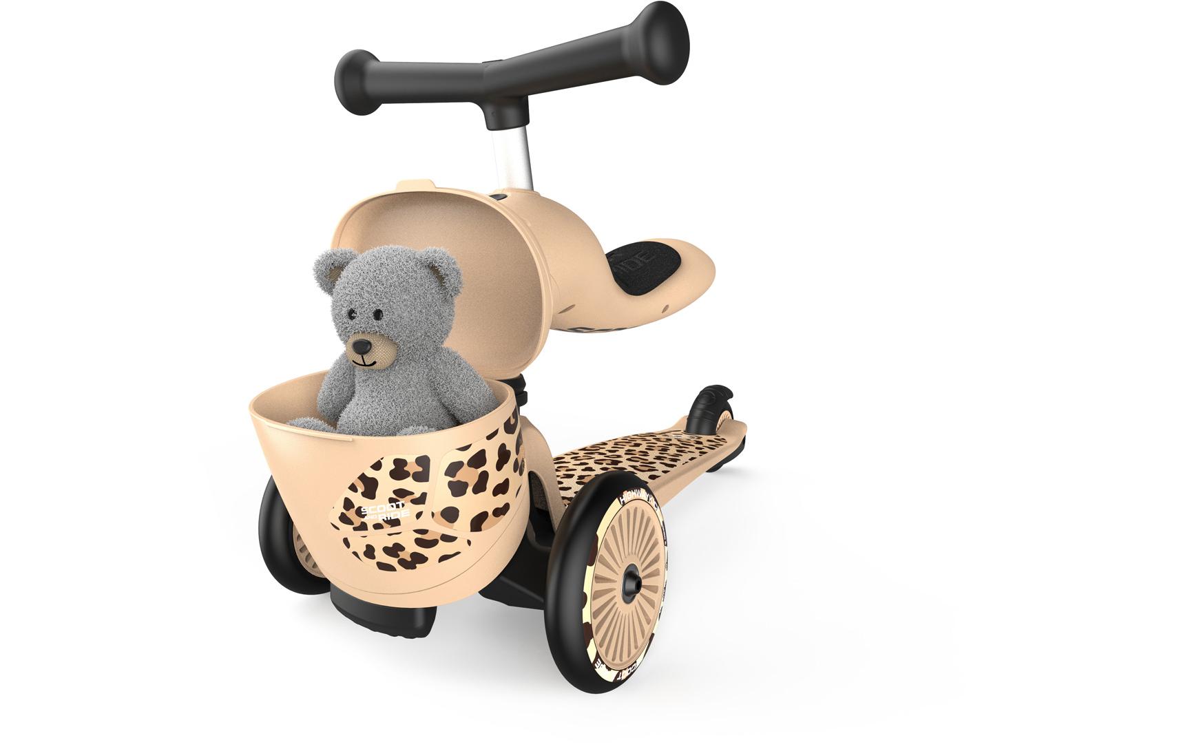Scoot and Ride Scooter Leopard Beige