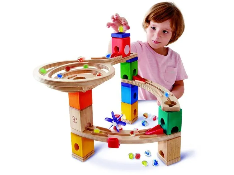 Hape Kugelbahn Quadrilla Super Spiralburg & Endspurt