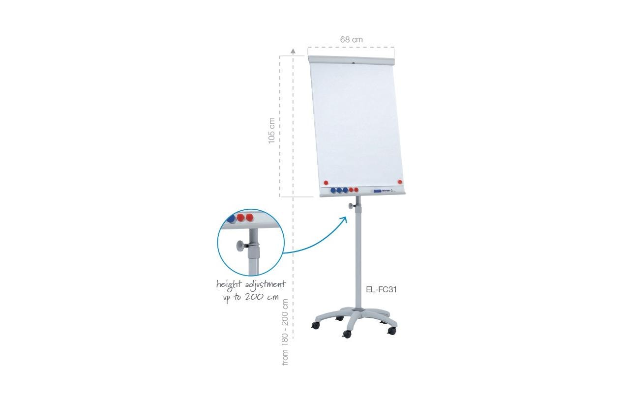 Franken Flipchart X-tra!Line Mobil 68 cm x 105 cm