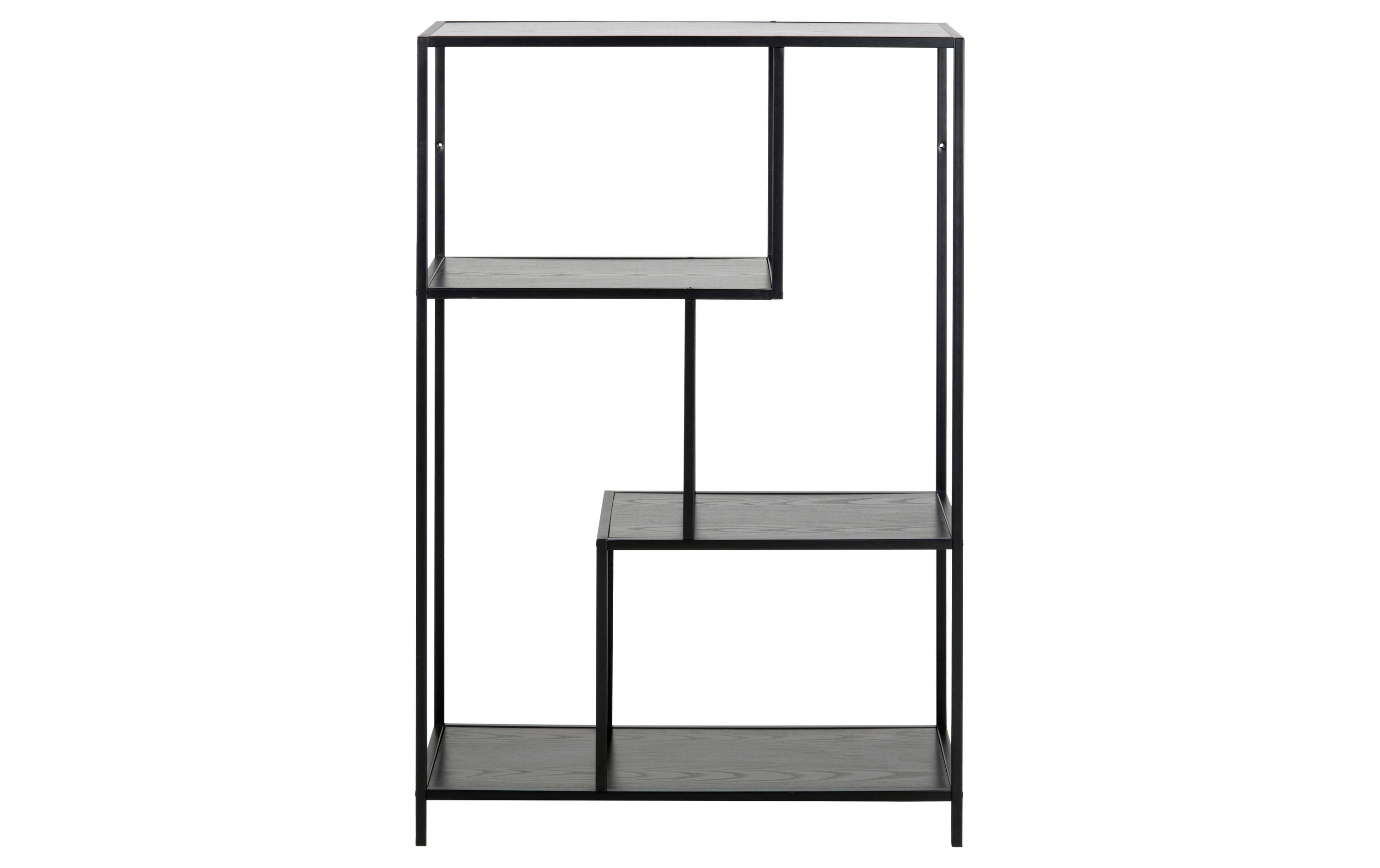 AC Design Regal Seaford 77 x 35 x 114 cm, Schwarz