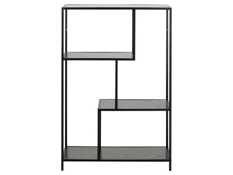 AC Design Regal Seaford 77 x 35 x 114 cm, Schwarz AC Design Regal Seaford 77 x 35 x 114 cm, Schwarz
