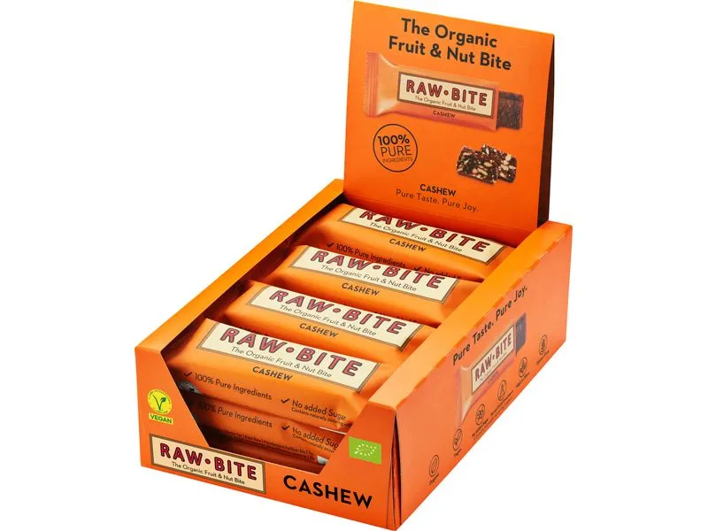 Rawbite Rohkostriegel Cashew, 12 x 50g