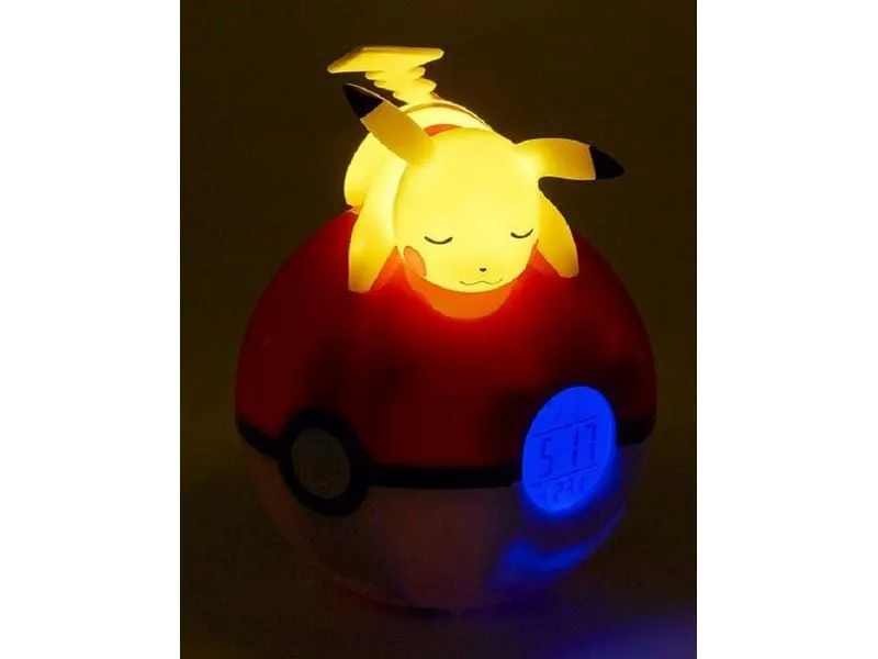 Teknofun Wecker liegender Pikachu mit LED-Lampe Teknofun Wecker liegender Pikachu mit LED-Lampe