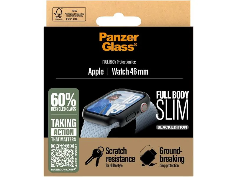 Panzerglass Full Body Protection Slim Apple Watch Series 10 46mm Schwarz Panzerglass Full Body Protection Slim Apple Watch Series 10 46mm Schwarz
