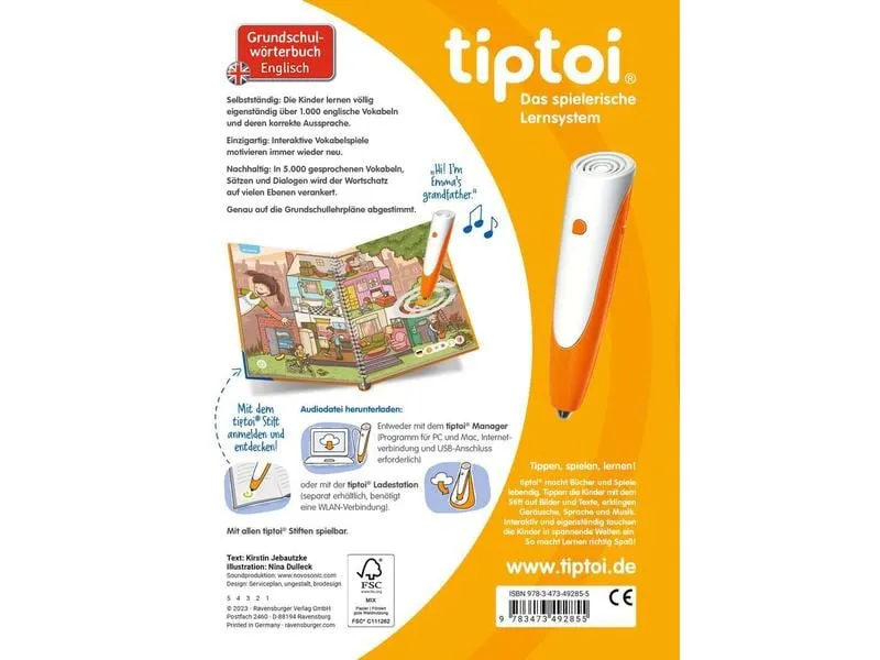 tiptoi Lernbuch Grundschulwörterbuch Englisch tiptoi Lernbuch Grundschulwörterbuch Englisch