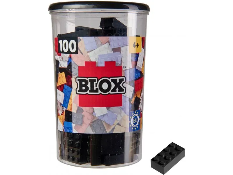 BLOX Bausteine 100 schwarze 8er Steine