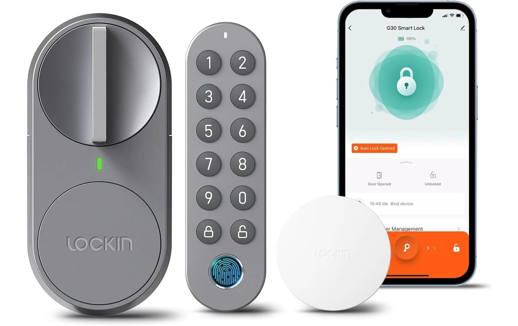 LOCKIN Smart Lock G30 (3 in 1) CH KIT Grau