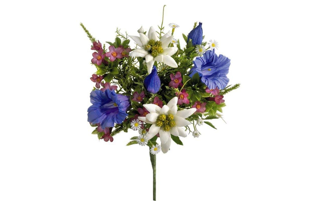 Botanic-Haus Kunstblume Alpenblütenstrauss, 22 cm