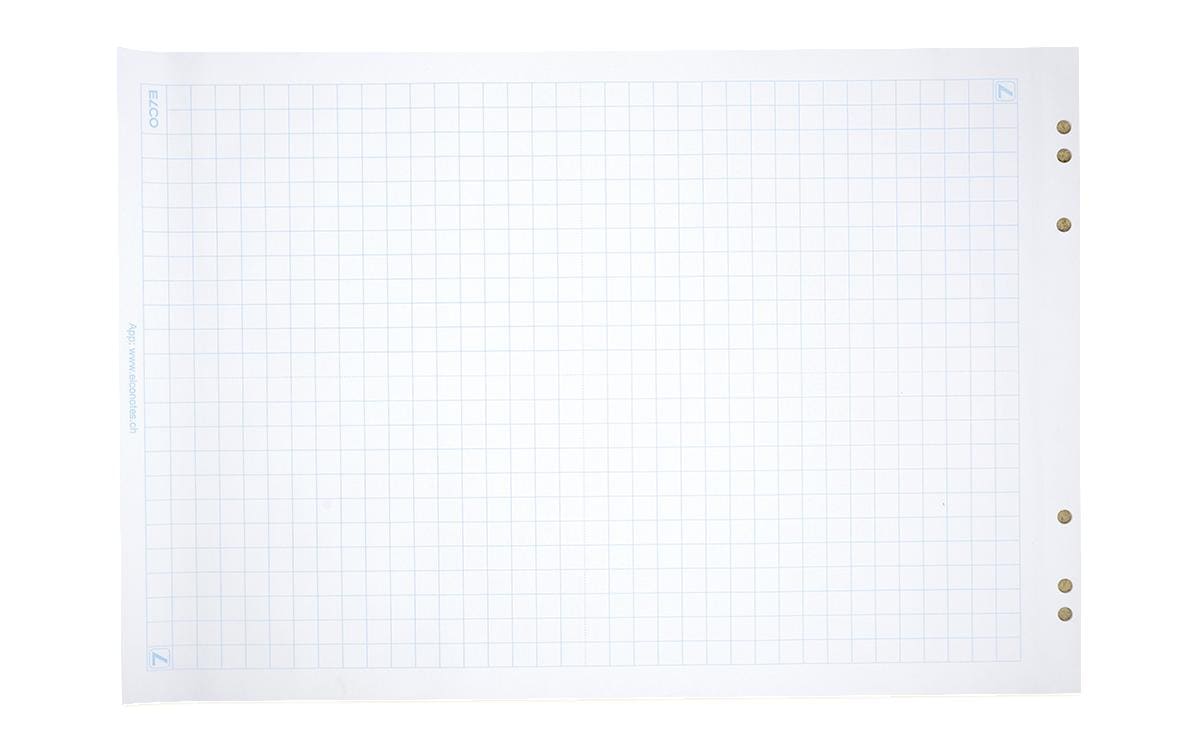 ELCO Flipchart 67 cm x 99 cm Kariert, 5 Blöcke