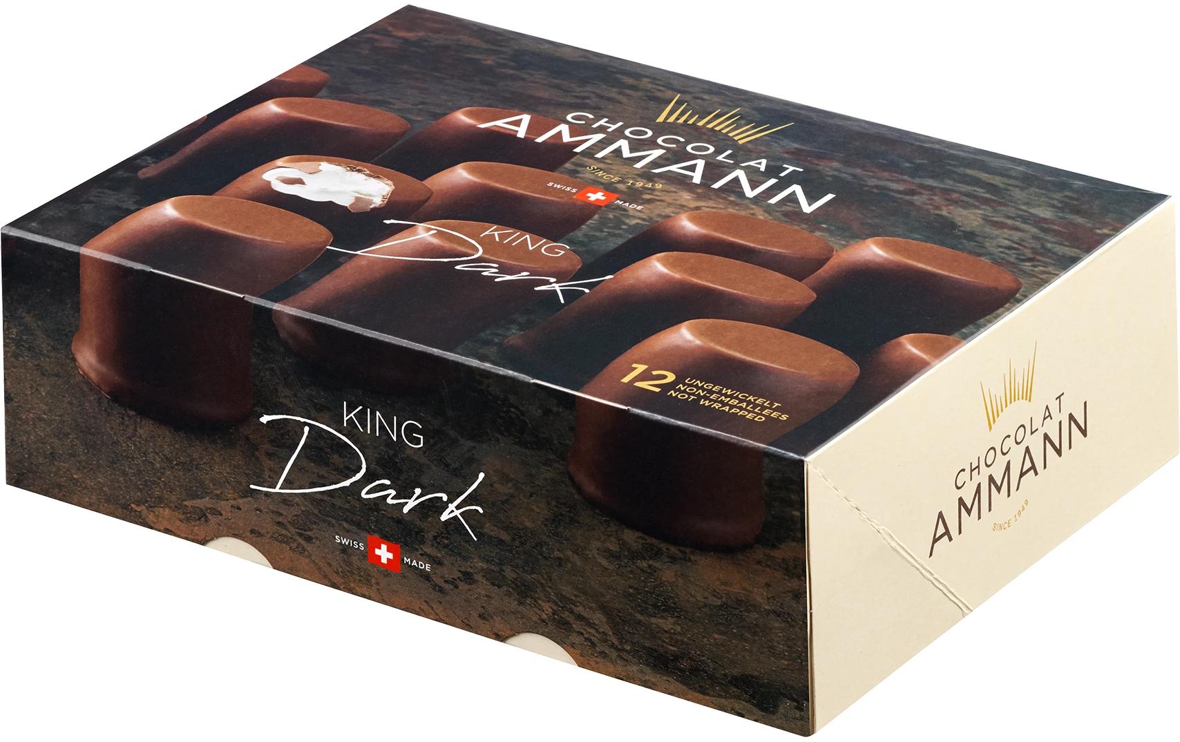 Chocolat Ammann Schokolade Schaumküsse King Dark 12 x 30 g
