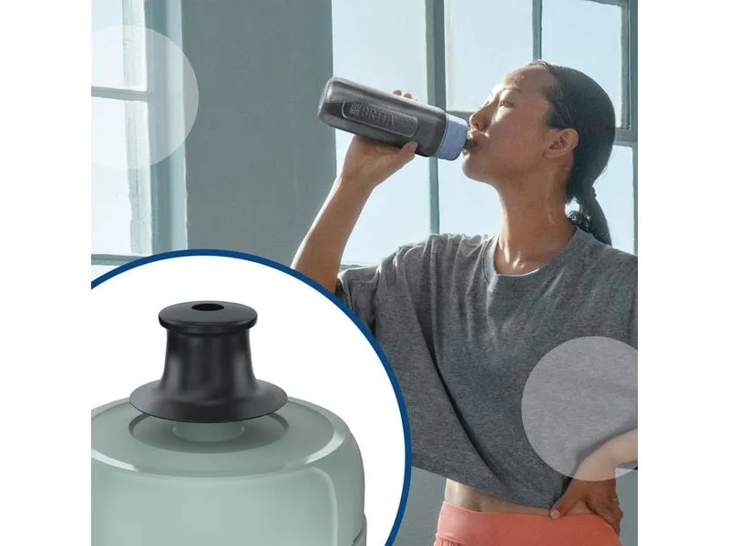 BRITA Filterflasche Active dunkelgrün 0.6 l inkl. 2 MicroDisc