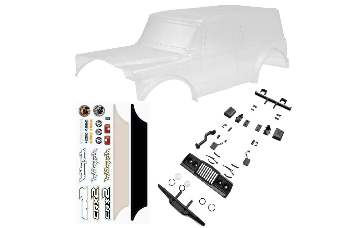 Hobbytech Karosserie Survival Long Cab 313 mm, unlackiert, 1:10 Hobbytech Karosserie Survival Long Cab 313 mm, unlackiert, 1:10