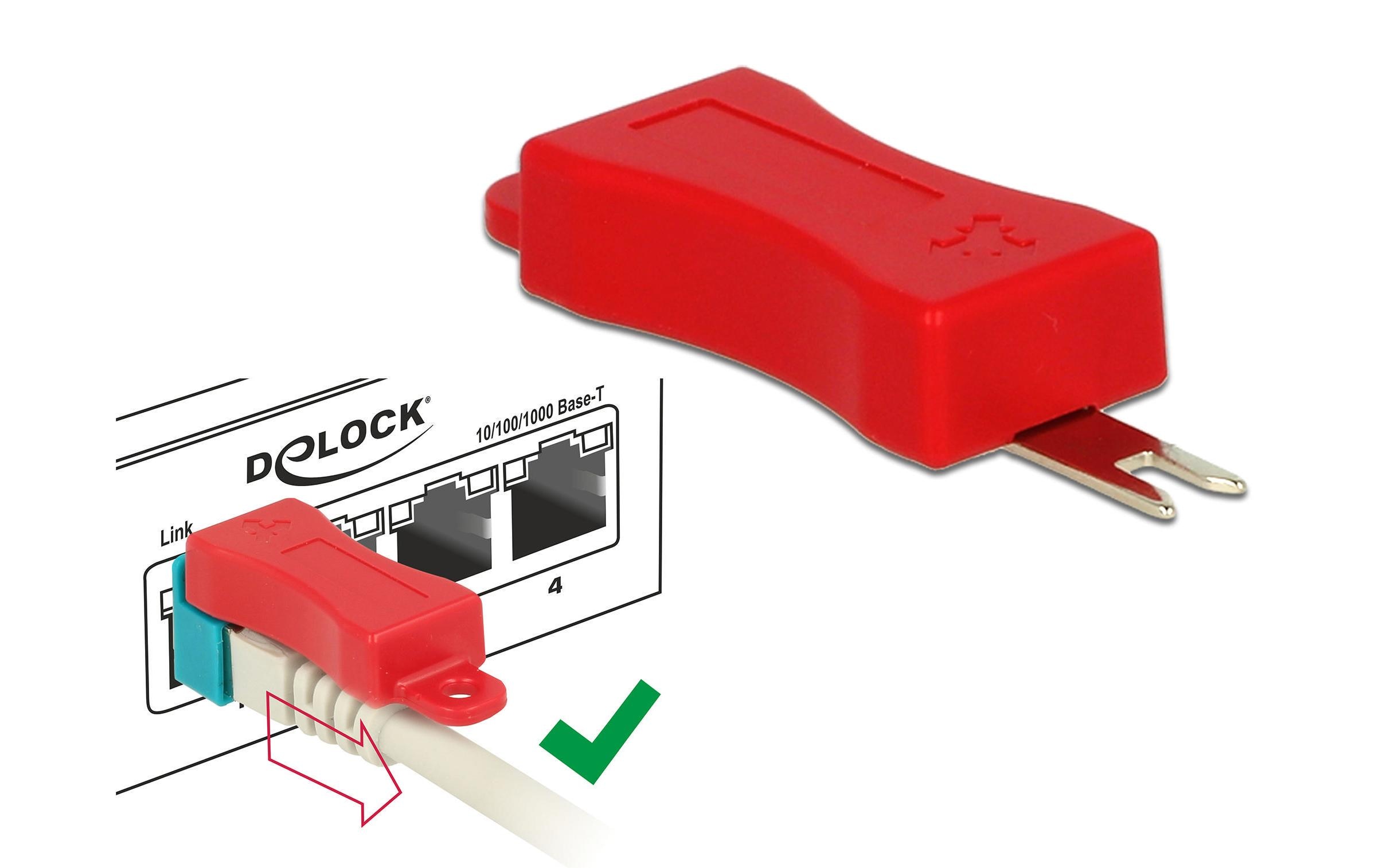 Delock Clip RJ45 Kabel Portverriegelung 20 Stück Delock Clip RJ45 Kabel Portverriegelung 20 Stück