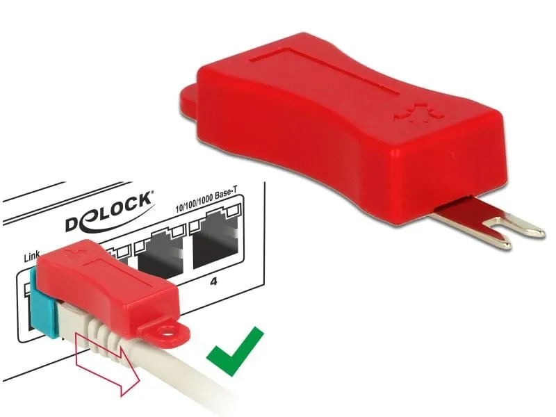 Delock Clip RJ45 Kabel Portverriegelung 20 Stück