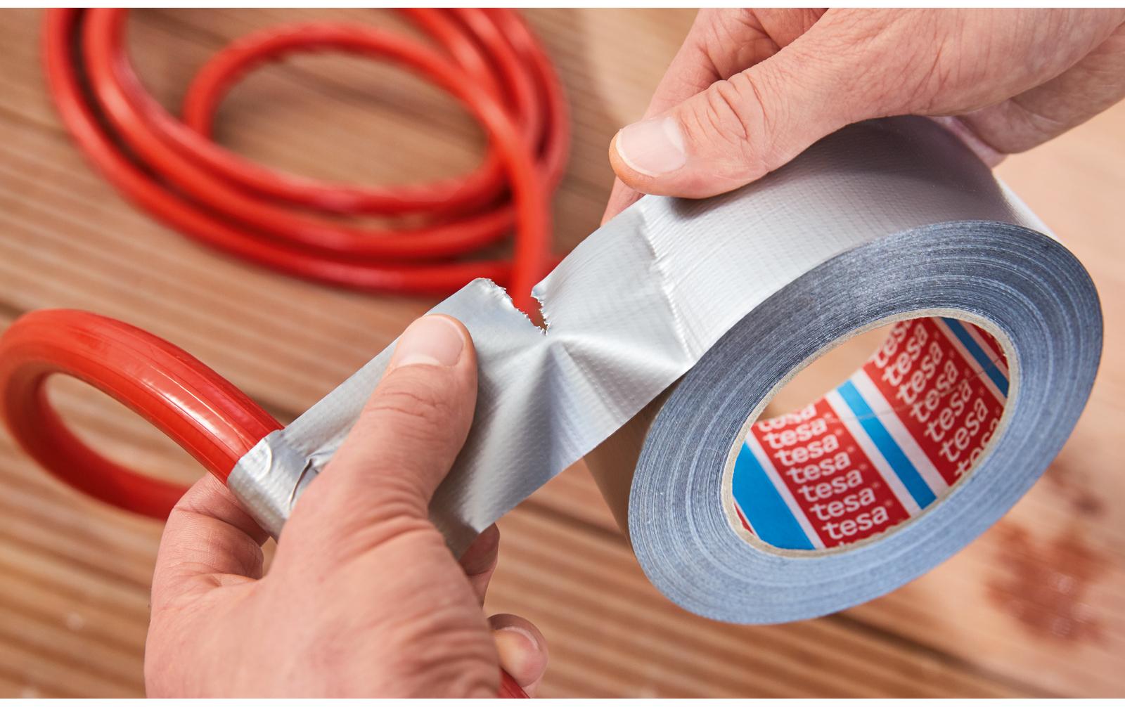 tesa Gewebeband Pro Strong Duct Tape Schwarz - 50 m x 50 mm