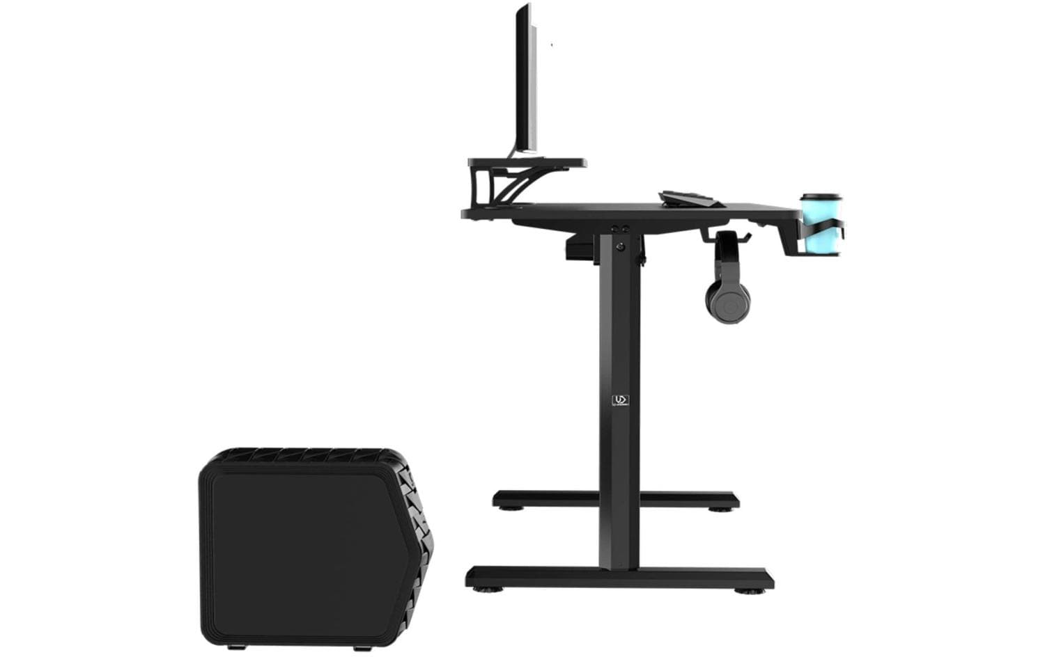 Ultradesk Gaming Tisch Higlander Schwarz