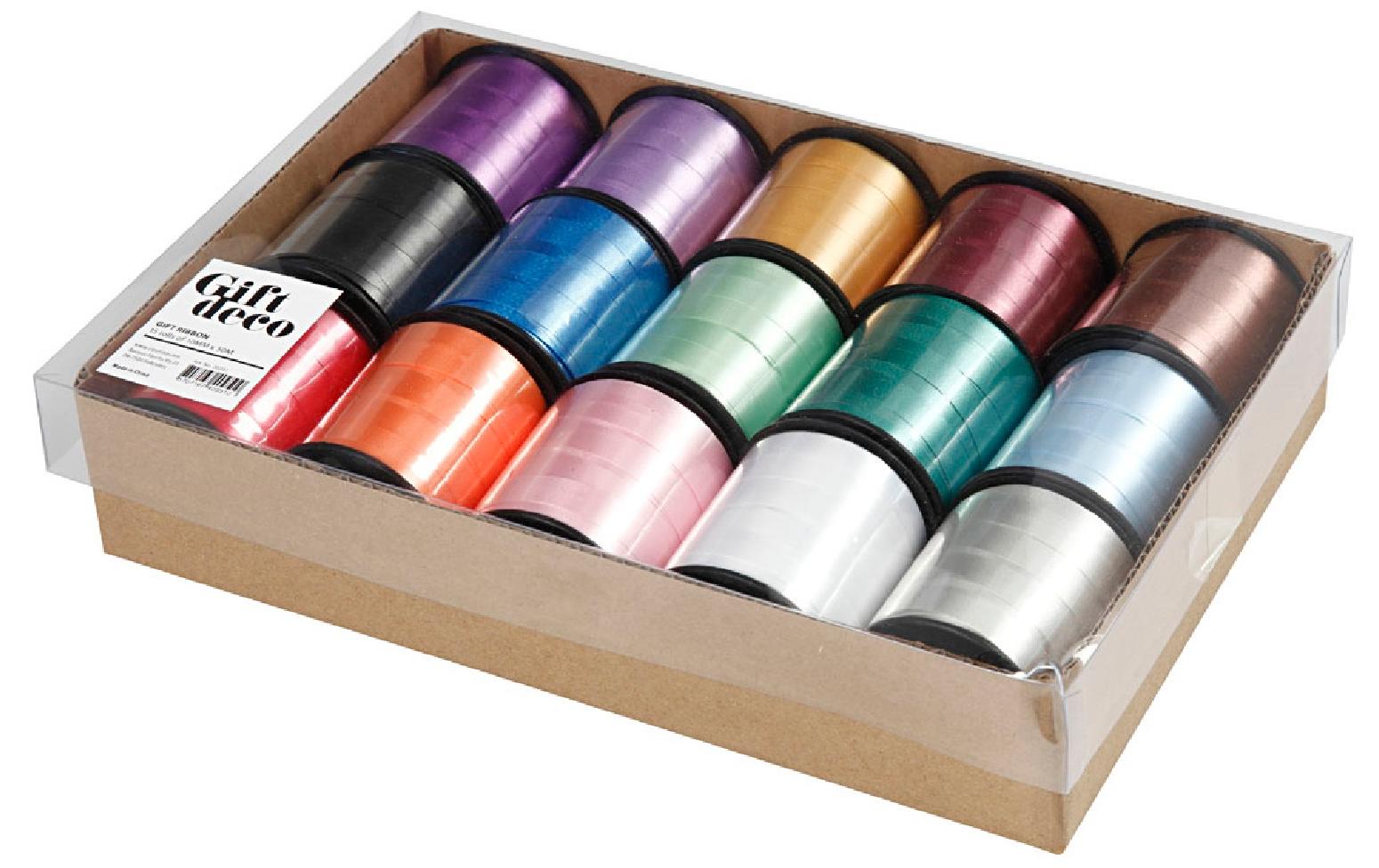 Creativ Company Kräuselband 10 mm, Sortierte Farben, 15 Stück Creativ Company Kräuselband 10 mm, Sortierte Farben, 15 Stück