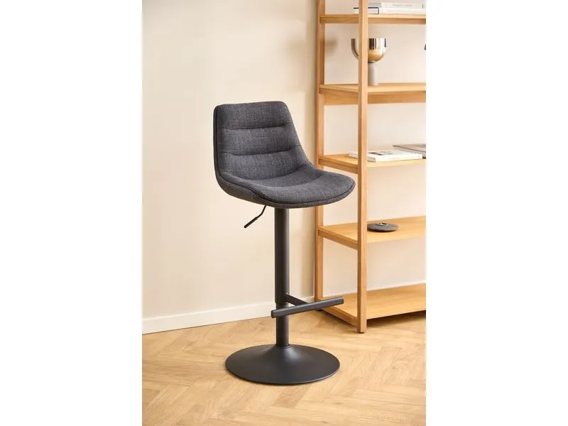 AC Design Barhocker Adisa 2 Stück, 47 x 95 cm, Dunkelgrau