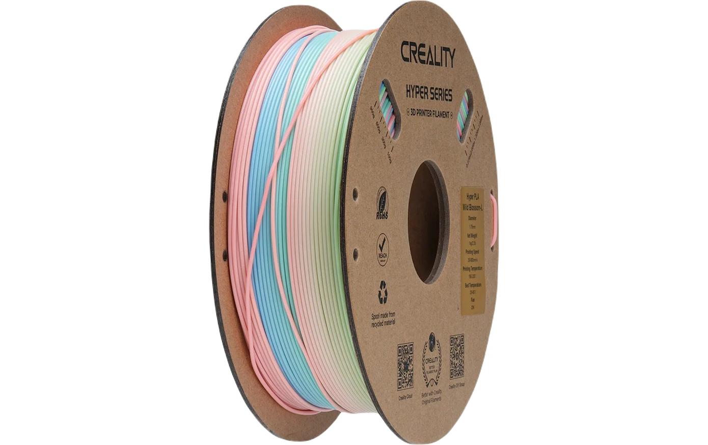 Creality Filament PLA Hyper, Regenbogen Wilde Blüten, 1.75 mm, 1 kg Creality Filament PLA Hyper, Regenbogen Wilde Blüten, 1.75 mm, 1 kg