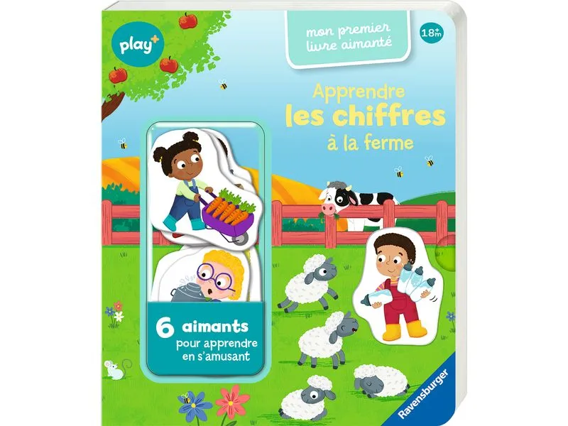 play+ Mon premier livre aimanté: chiffres