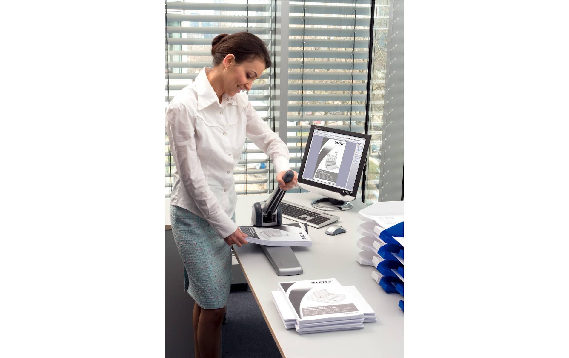 Leitz Locher 5182 Schwarz-Silber