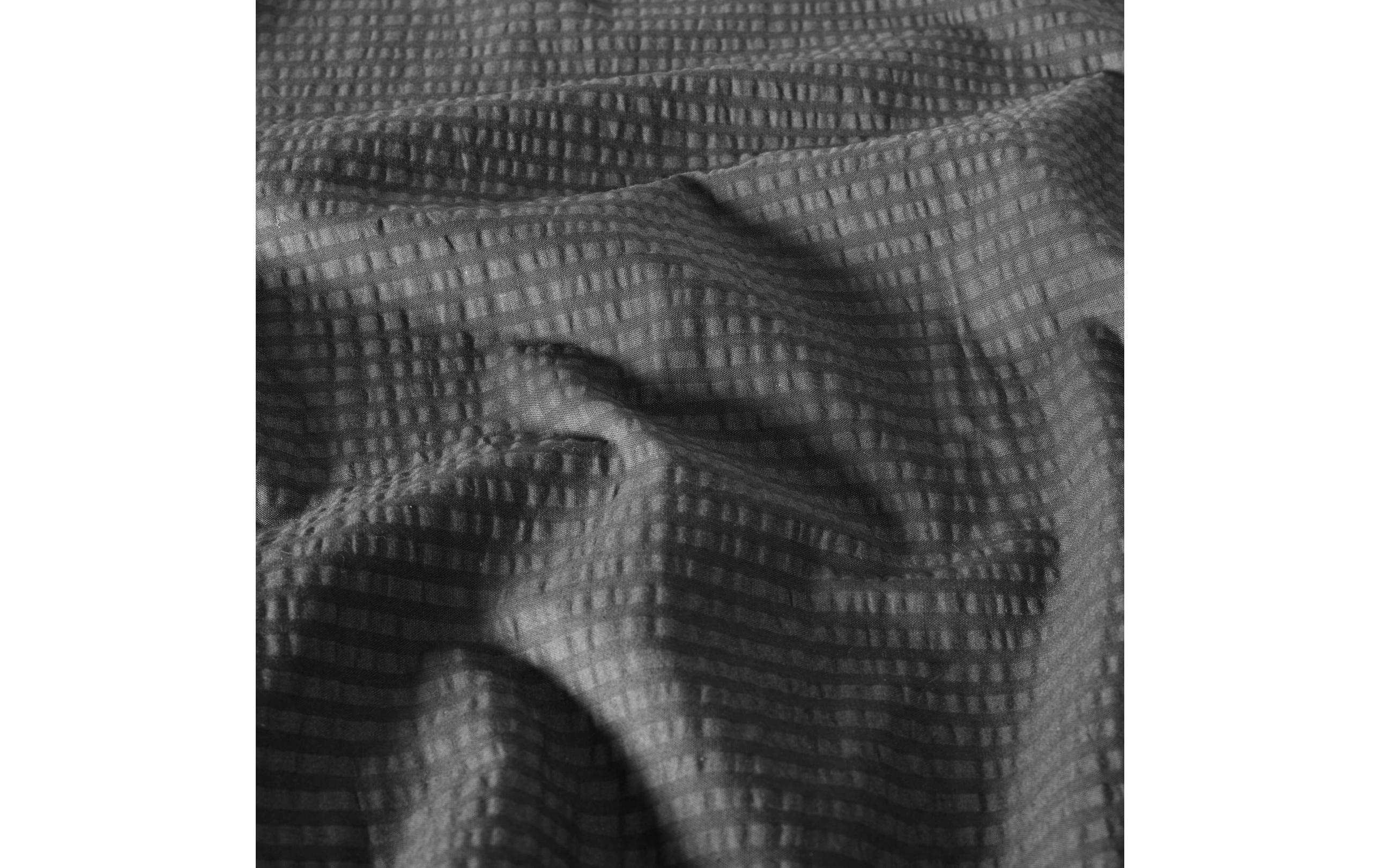 Flair Bettwäschegarnitur Seersucker Anthrazit