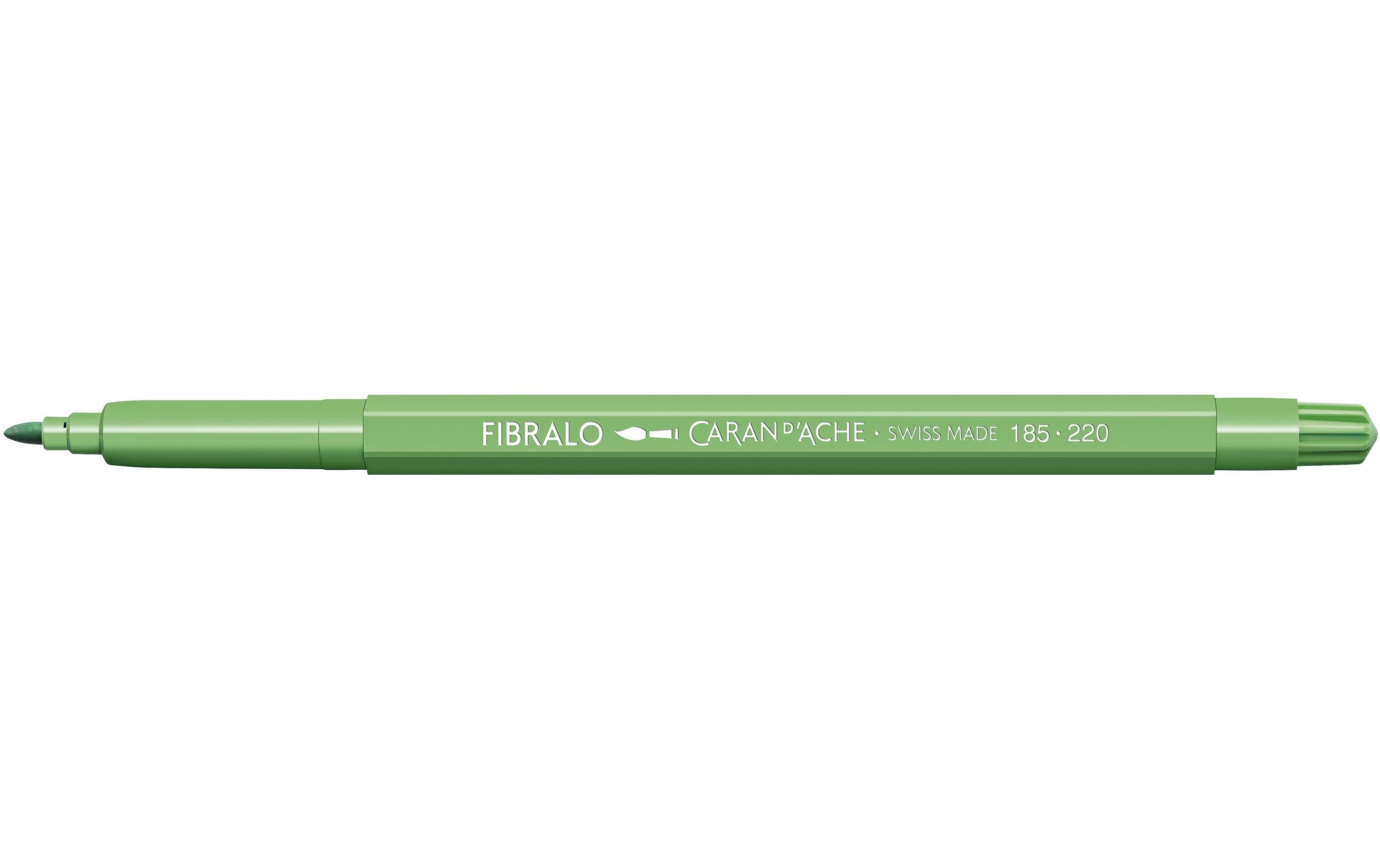 Caran d'Ache Filzstift Fibralo 1 Stück, Grasgrün