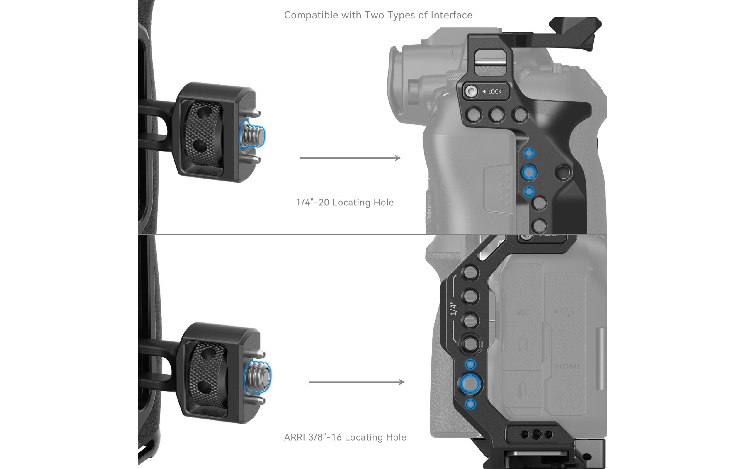 Smallrig Seitenhandgriff mit Two-in-One-Fixierschraube