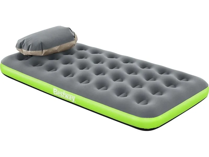Bestway Luftbett Roll und Relax Twin Mehrfarbig, 188 x 99 x 22 cm