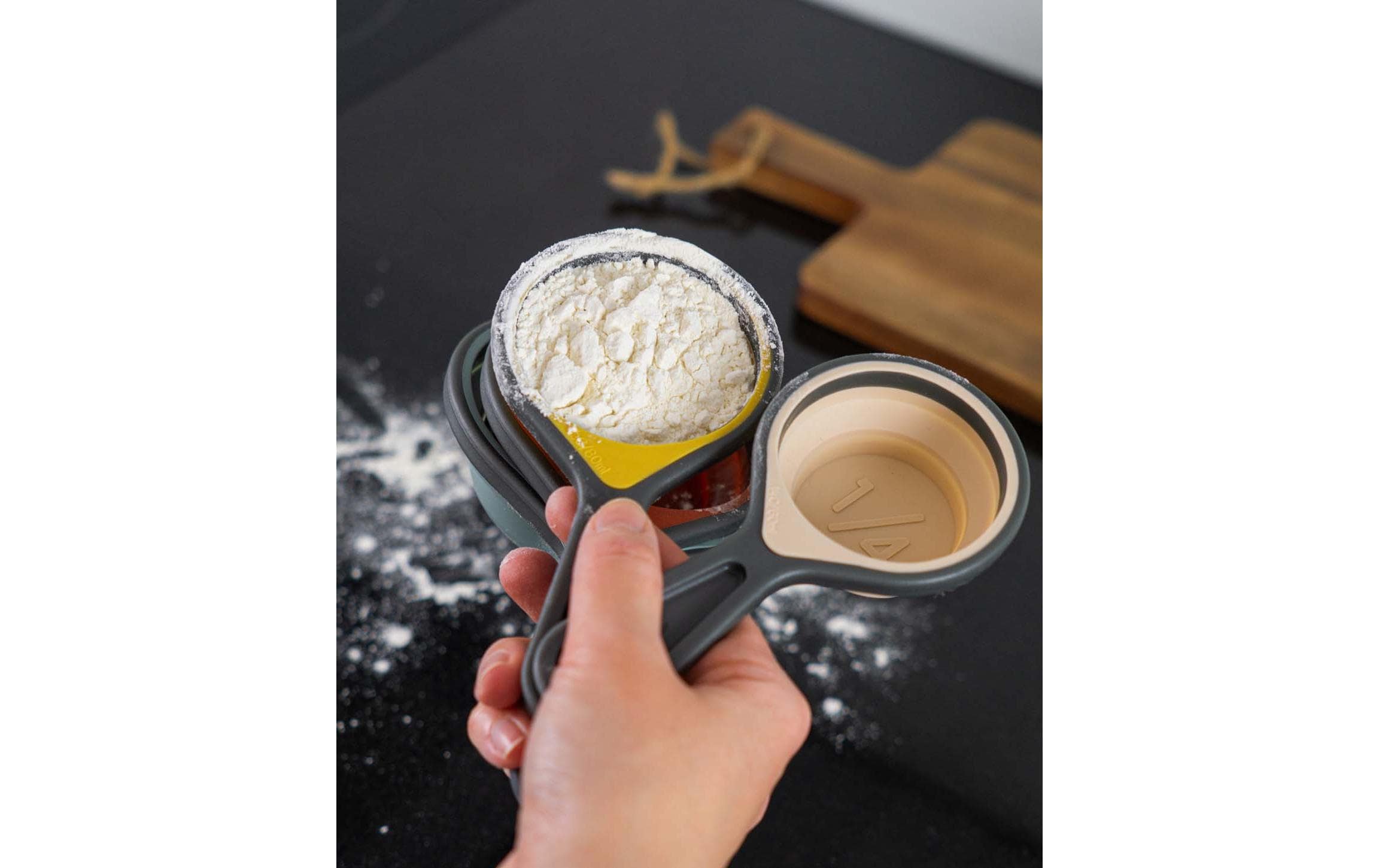 Esmée Messbecher 4er Set 1/4 dl bis 1 dl, Mehrfarbig