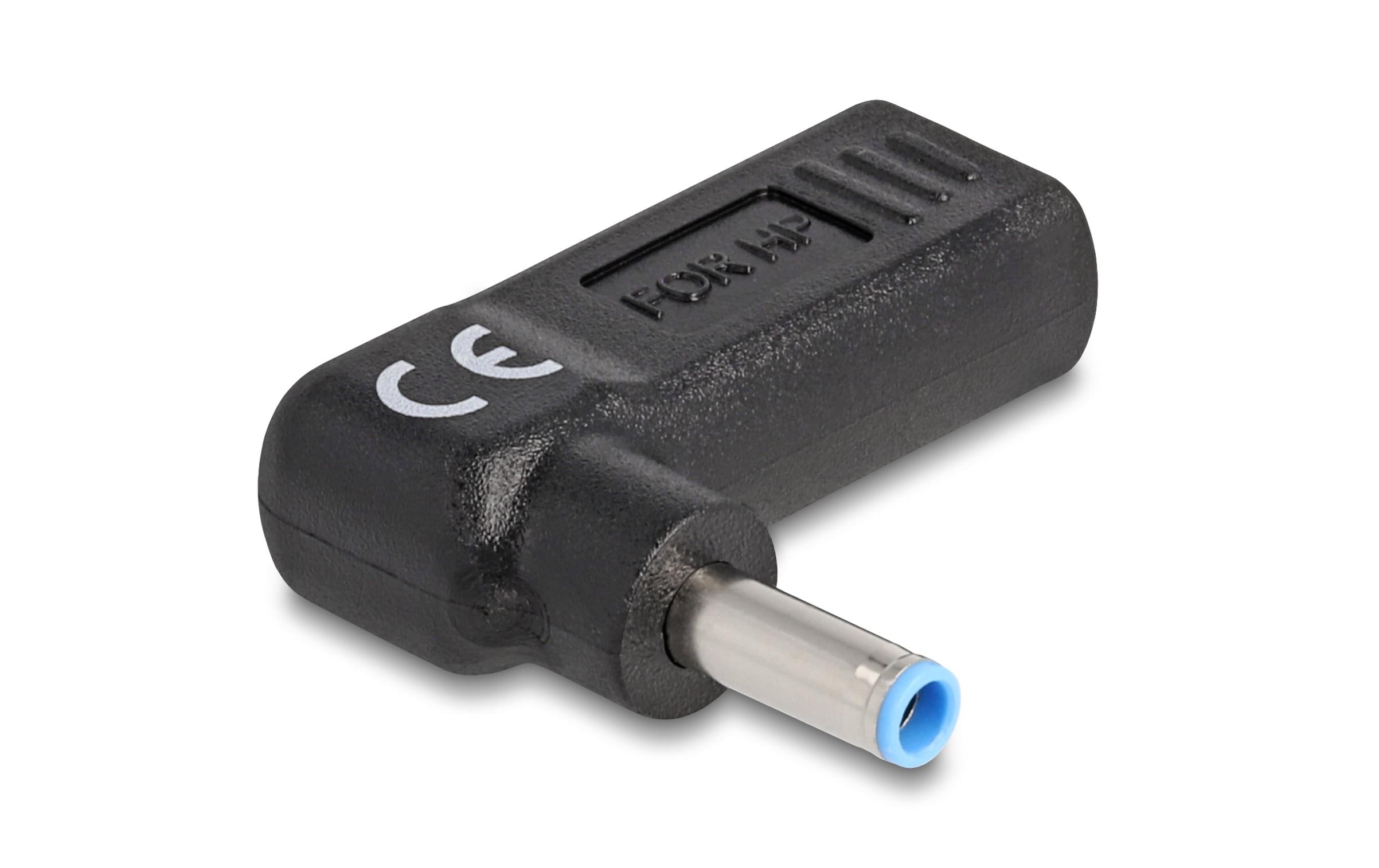 Delock Adapter USB-C zu HP 4.5 x 3.0 mm 90° gewinkelt