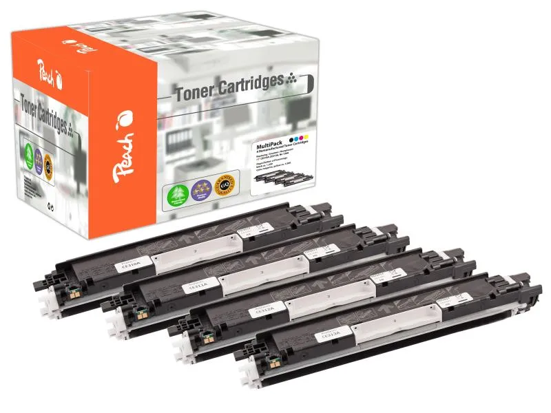 Peach Tonerset HP Nr. 126A (CE31A) BK, C, M, Y