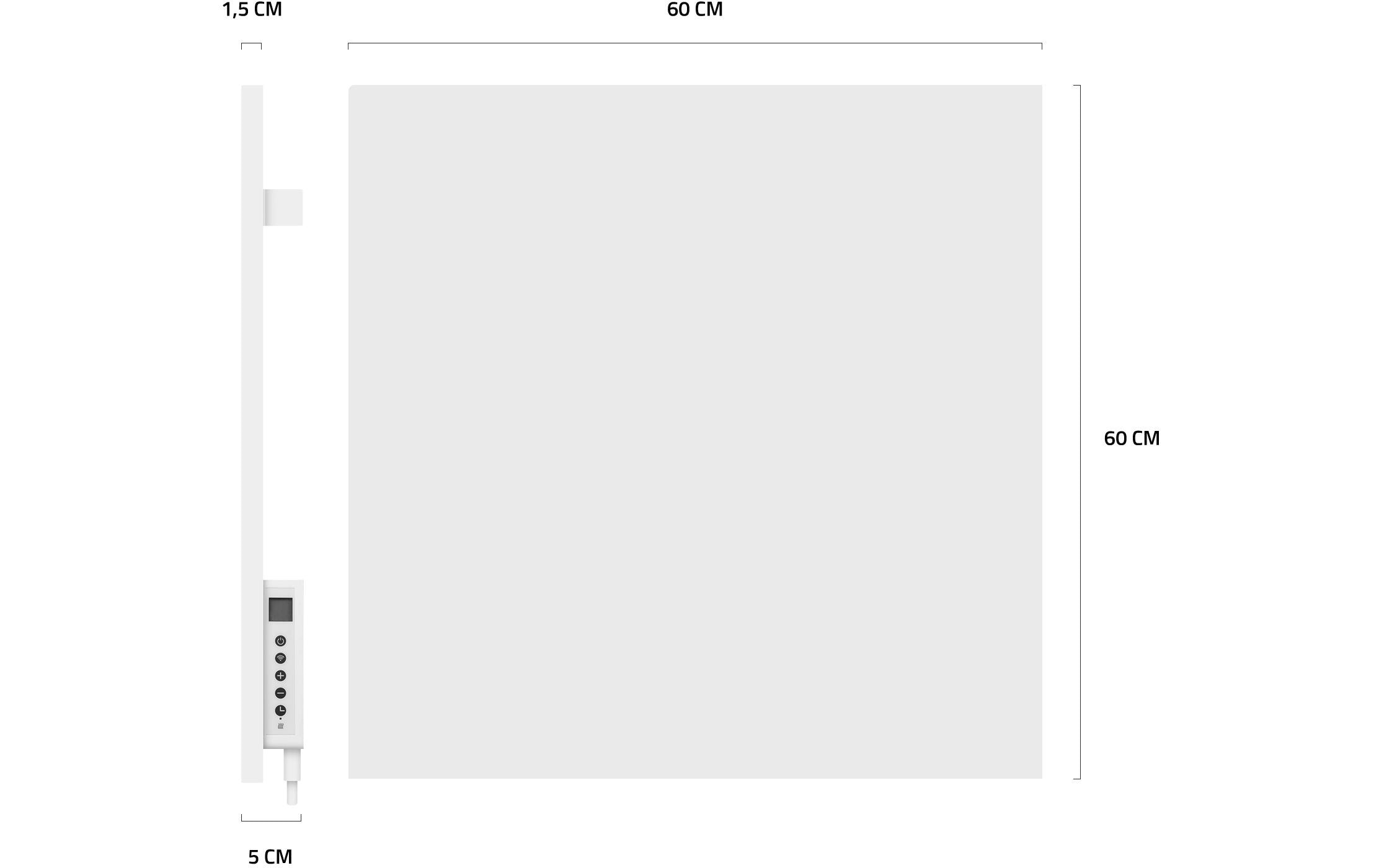 hombli Infrarotheizer 350W, Weiss