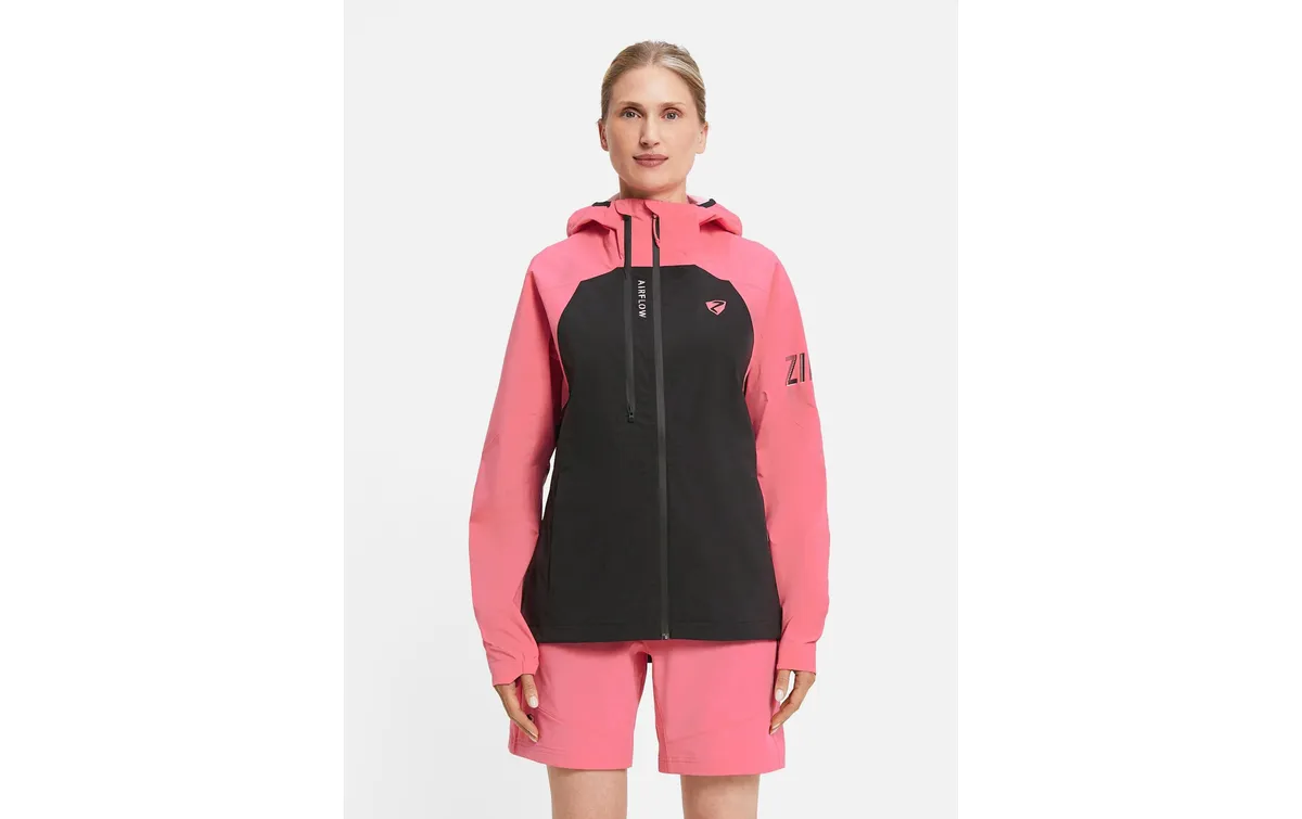 Ziener Regenjacke NEHLE-Z Damen Black Strawberry, Gr. 36