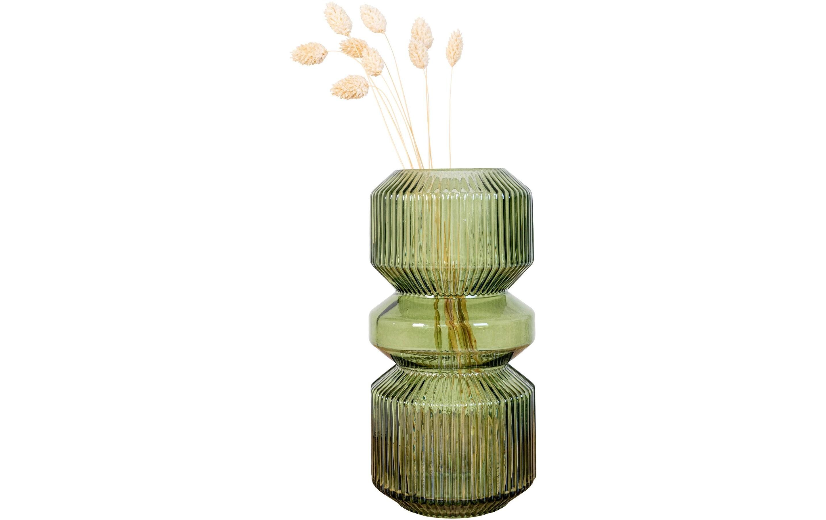 House Nordic Vase rund 25 cm, Grün