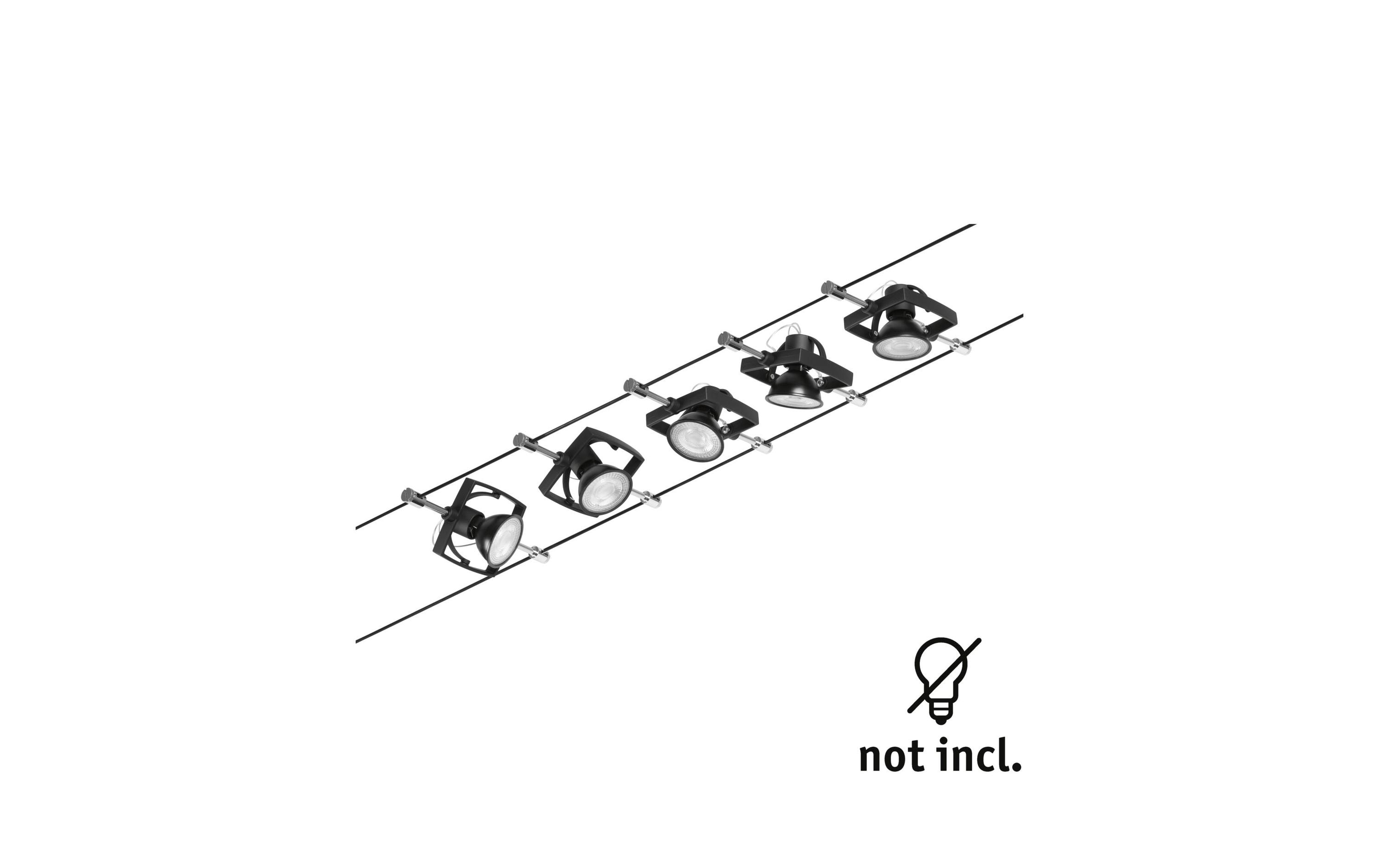 Paulmann CorDuo Seilsystem Mac II Basisset GU5.3 max. 5 x 10 W