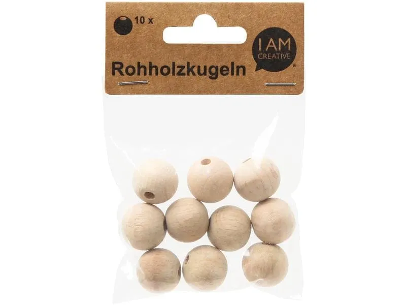 lalana Holzperlen Hölzerne Perlen 20 mm, 10 Stück lalana Holzperlen Hölzerne Perlen 20 mm, 10 Stück