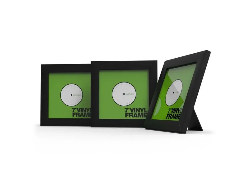Glorious Vinyl Frame Set 7-Zoll, Schwarz, 3er-Pack Glorious Vinyl Frame Set 7-Zoll, Schwarz, 3er-Pack