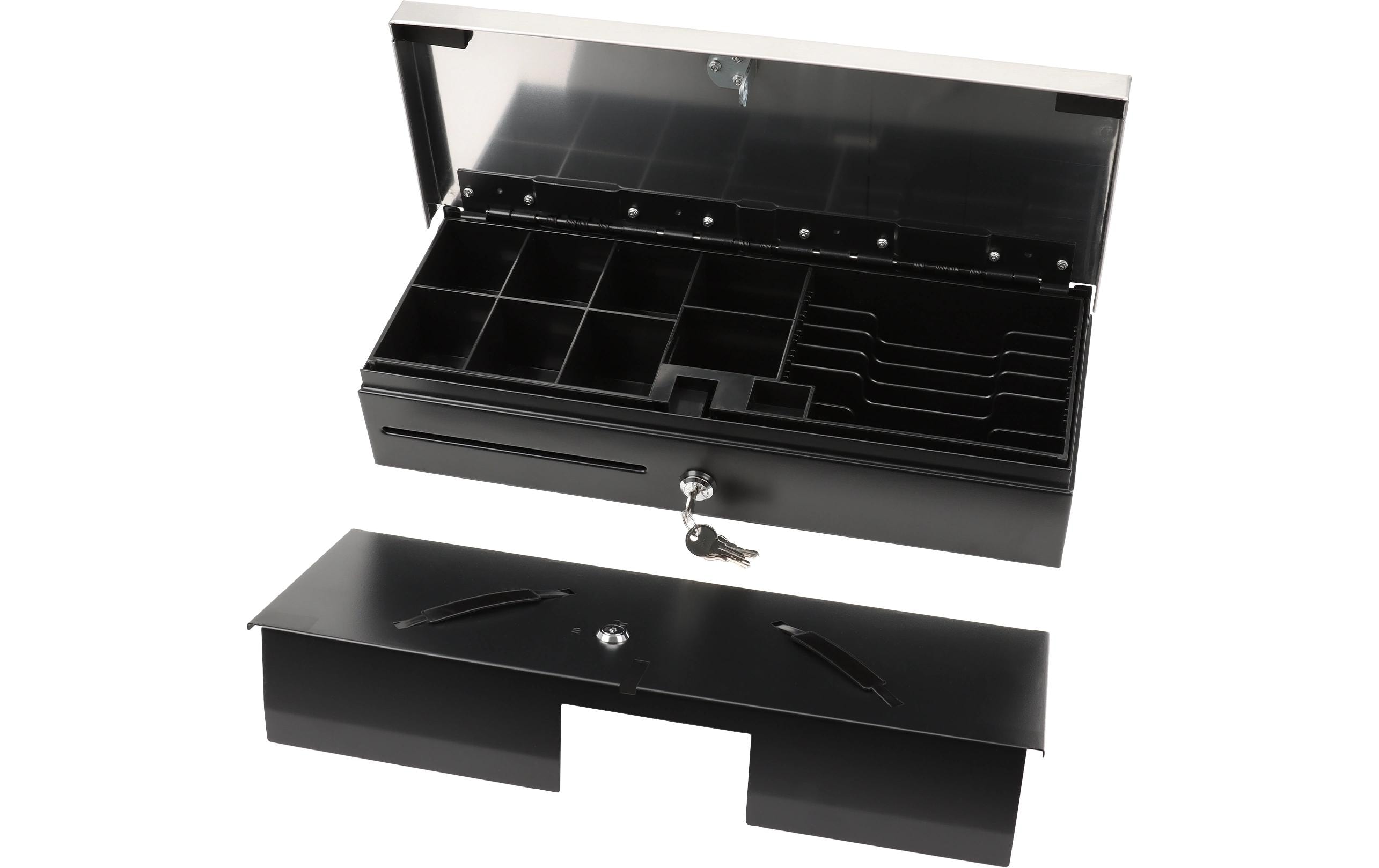 Olympia Kassenschublade HS-170S Schwarz/Edelstahl