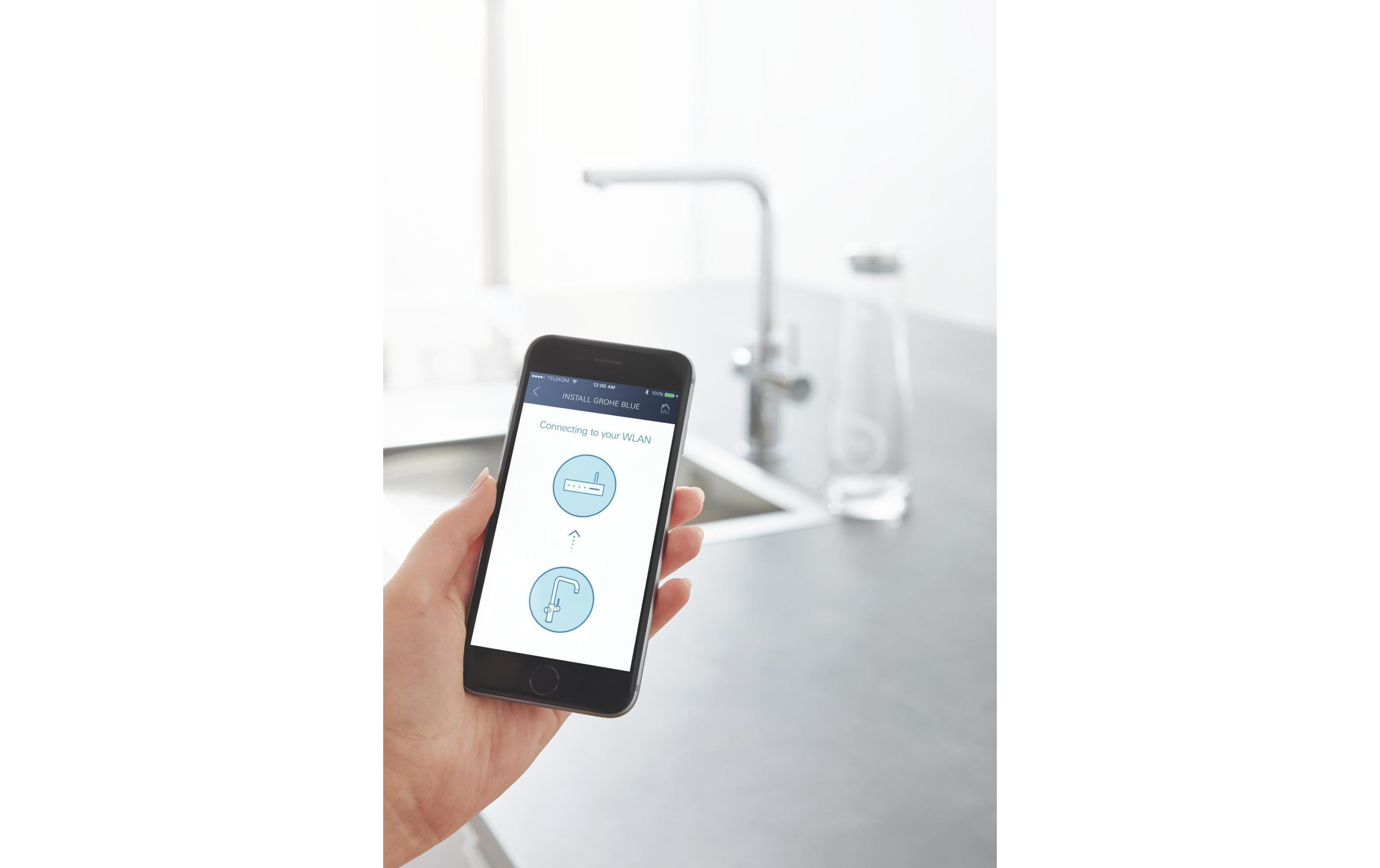 GROHE Küchenarmatur Blue Home L-Auslauf, Starter Kit, Chrom