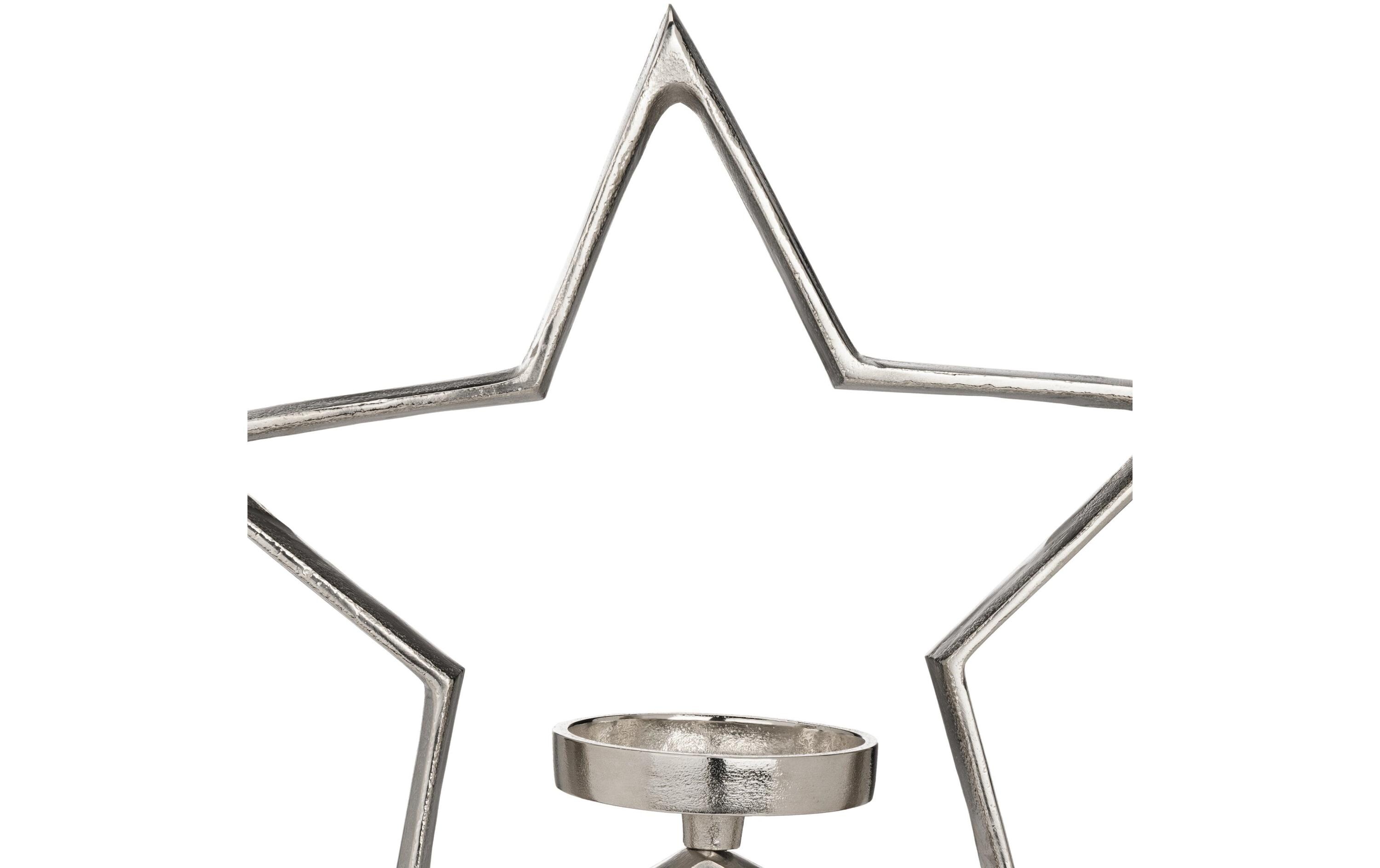 EGLO Weihnachtswindlicht Stern Mukayle 41.5 cm, Silber EGLO Weihnachtswindlicht Stern Mukayle 41.5 cm, Silber