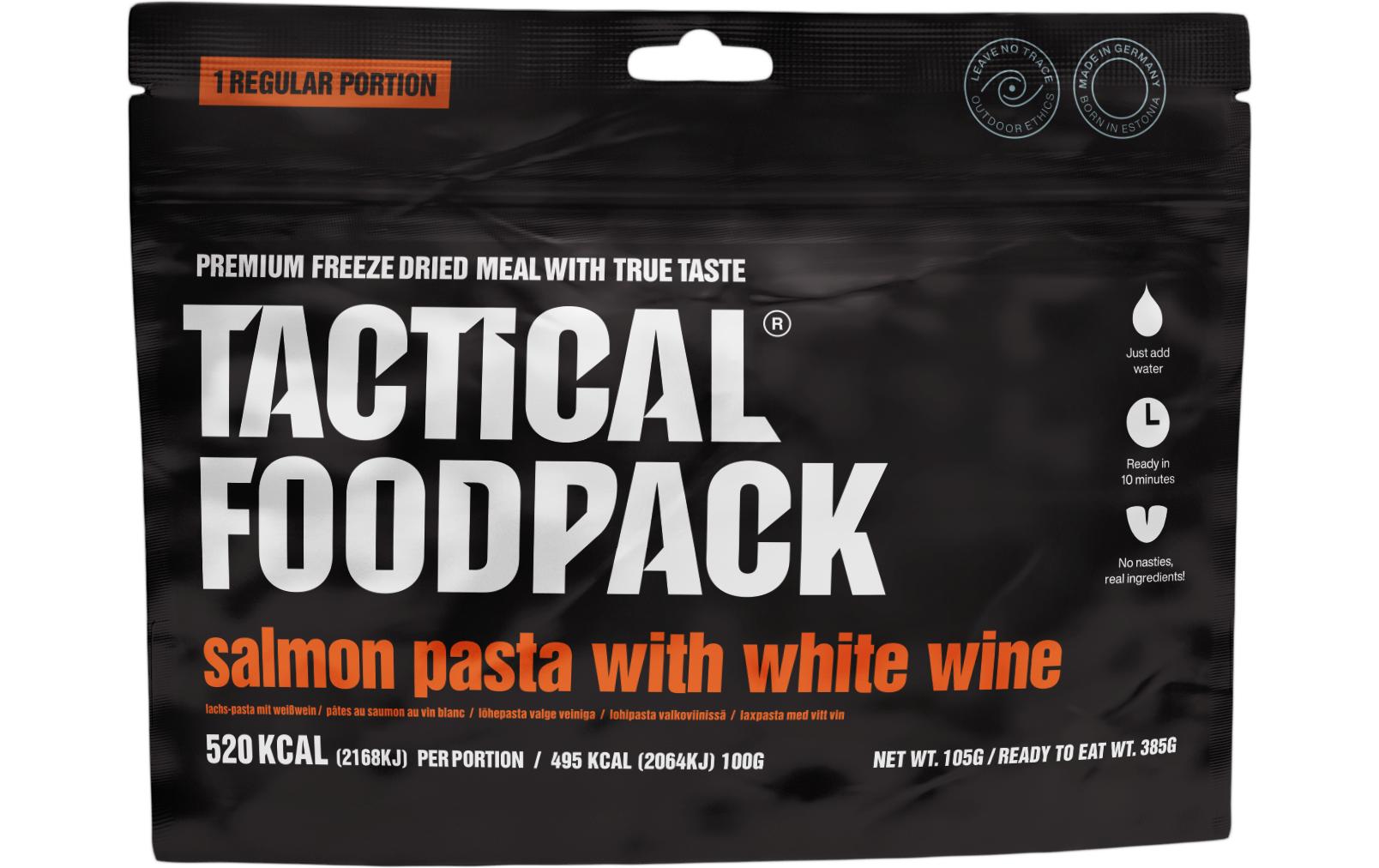 Tactical Foodpack Hauptgericht Lachsnudeln mit Weisswein Tactical Foodpack Hauptgericht Lachsnudeln mit Weisswein