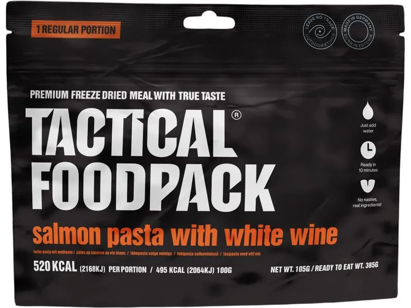 Tactical Foodpack Hauptgericht Lachsnudeln mit Weisswein Tactical Foodpack Hauptgericht Lachsnudeln mit Weisswein