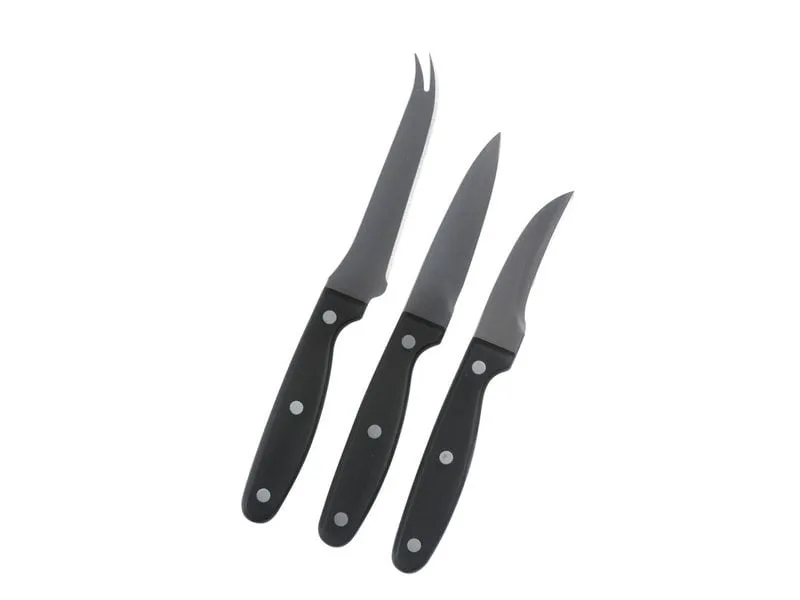 alpina Messer-Set 3-teilig Schwarz alpina Messer-Set 3-teilig Schwarz