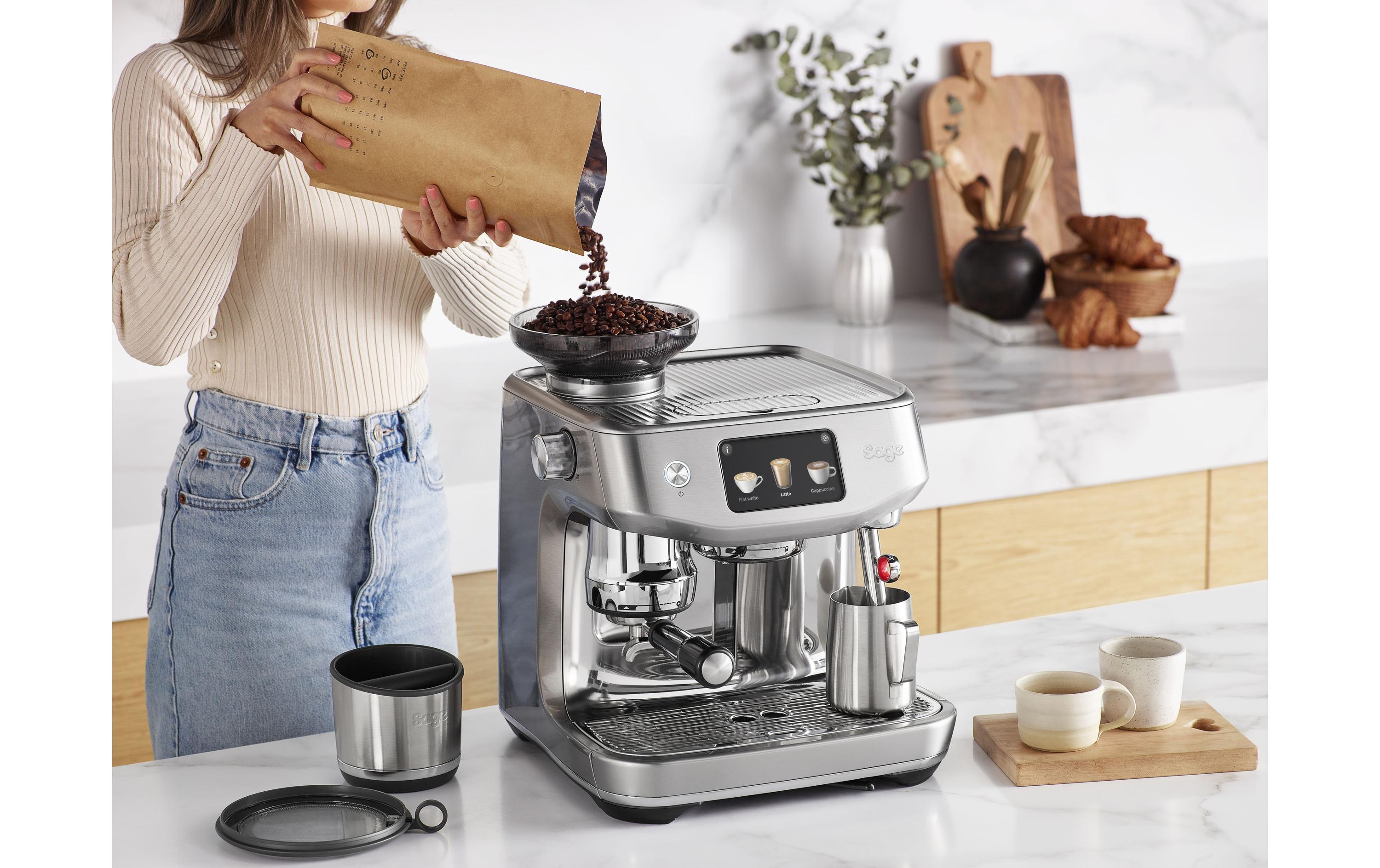 Sage Siebträgermaschine Oracle Jet SES985 Silber