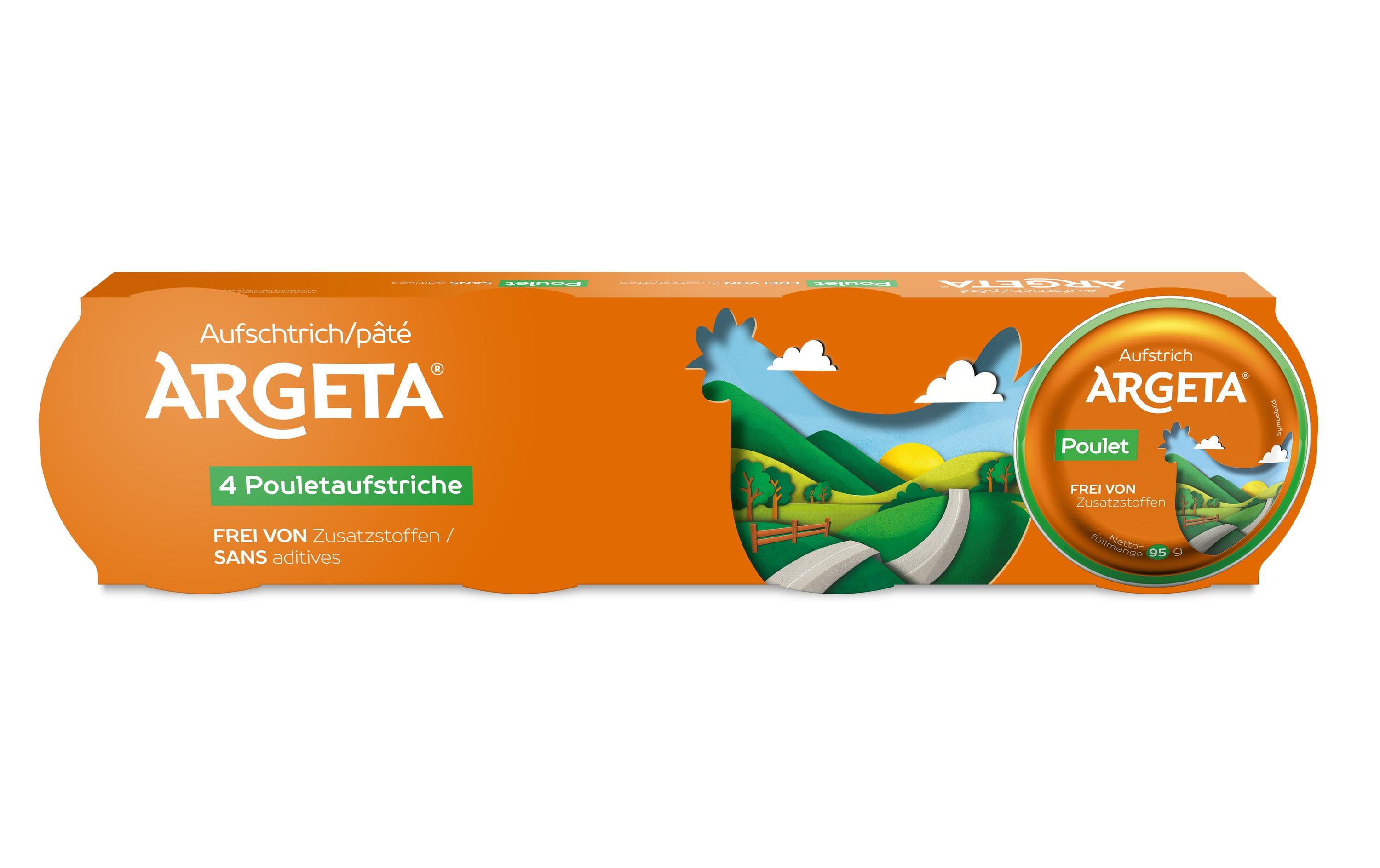 Argeta Brotaufstrich Hühnerfleisch Classic 4 x 95 g Argeta Brotaufstrich Hühnerfleisch Classic 4 x 95 g