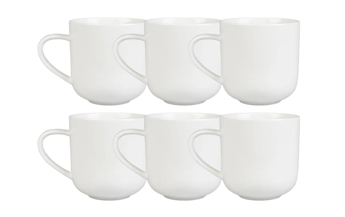 FURBER Tasse 400 ml, 6 Stück, Weiss FURBER Tasse 400 ml, 6 Stück, Weiss